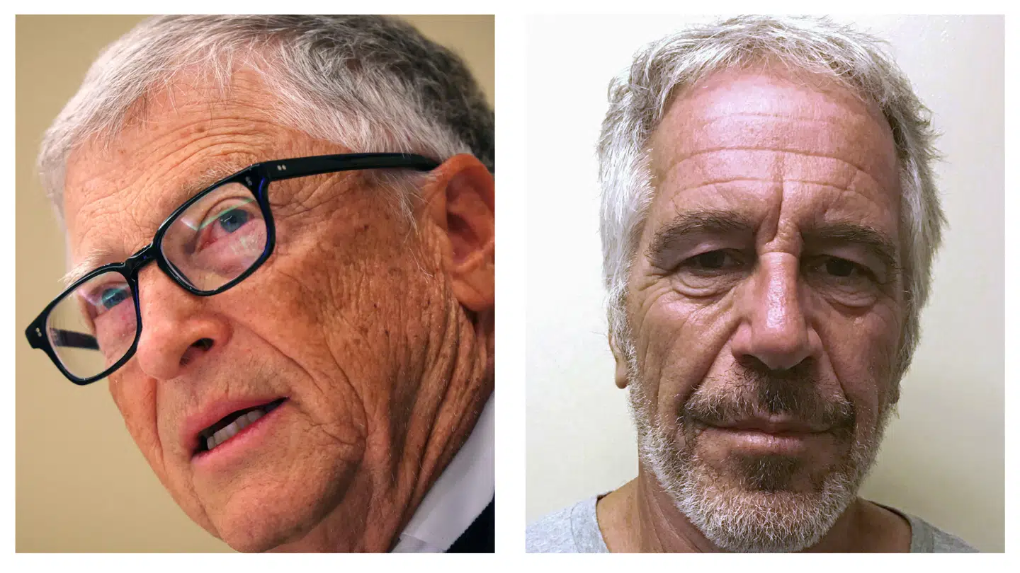 Techmogulen Bill Gates (til venstre) nævnes i en række nyligt offentliggjorte beskeder i sagen om Jeffrey Epstein-dokumenterne.