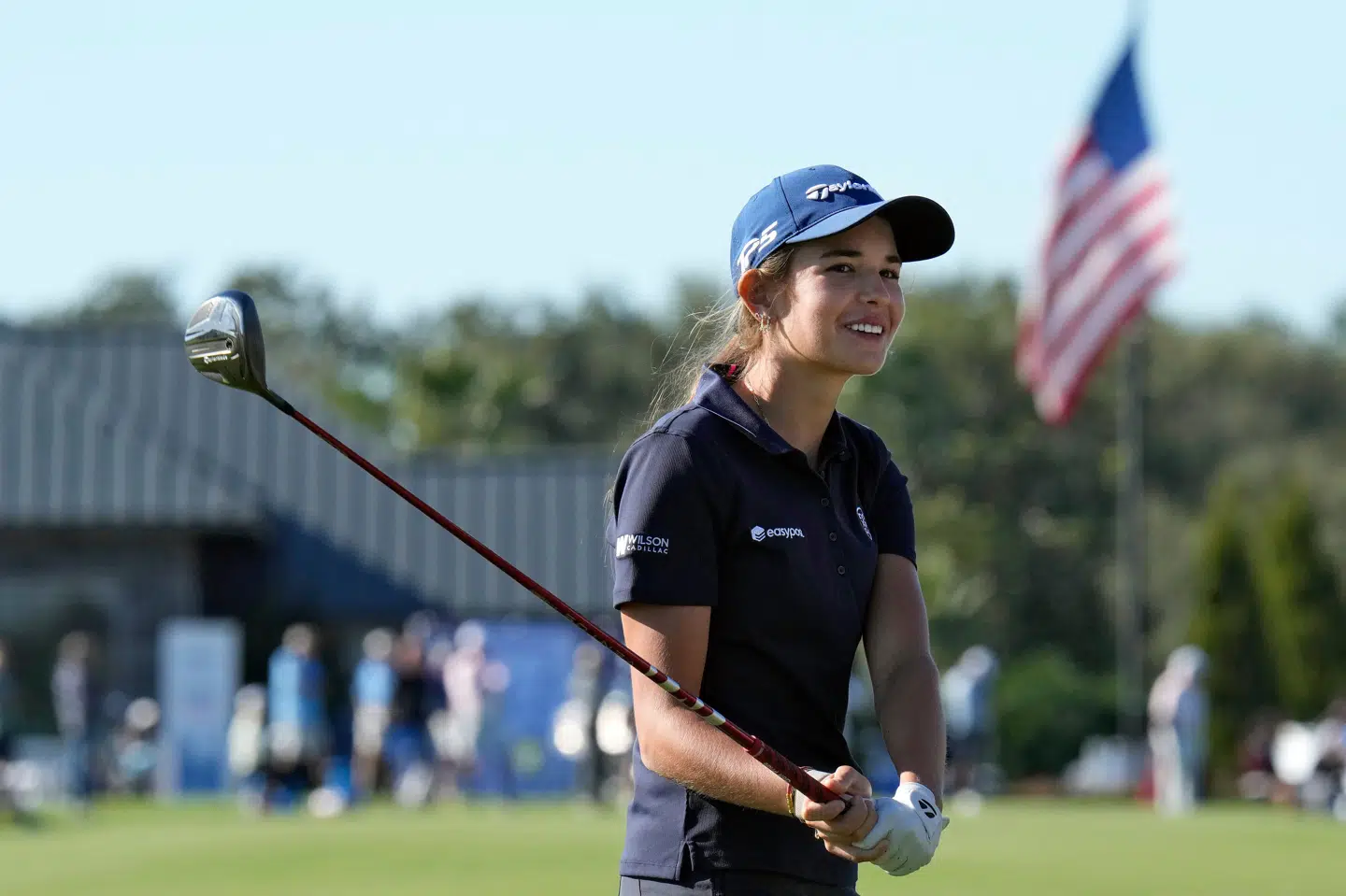 Kai Trump debuterede torsdag på LPGA Tour, men havde ikke den store succes.
