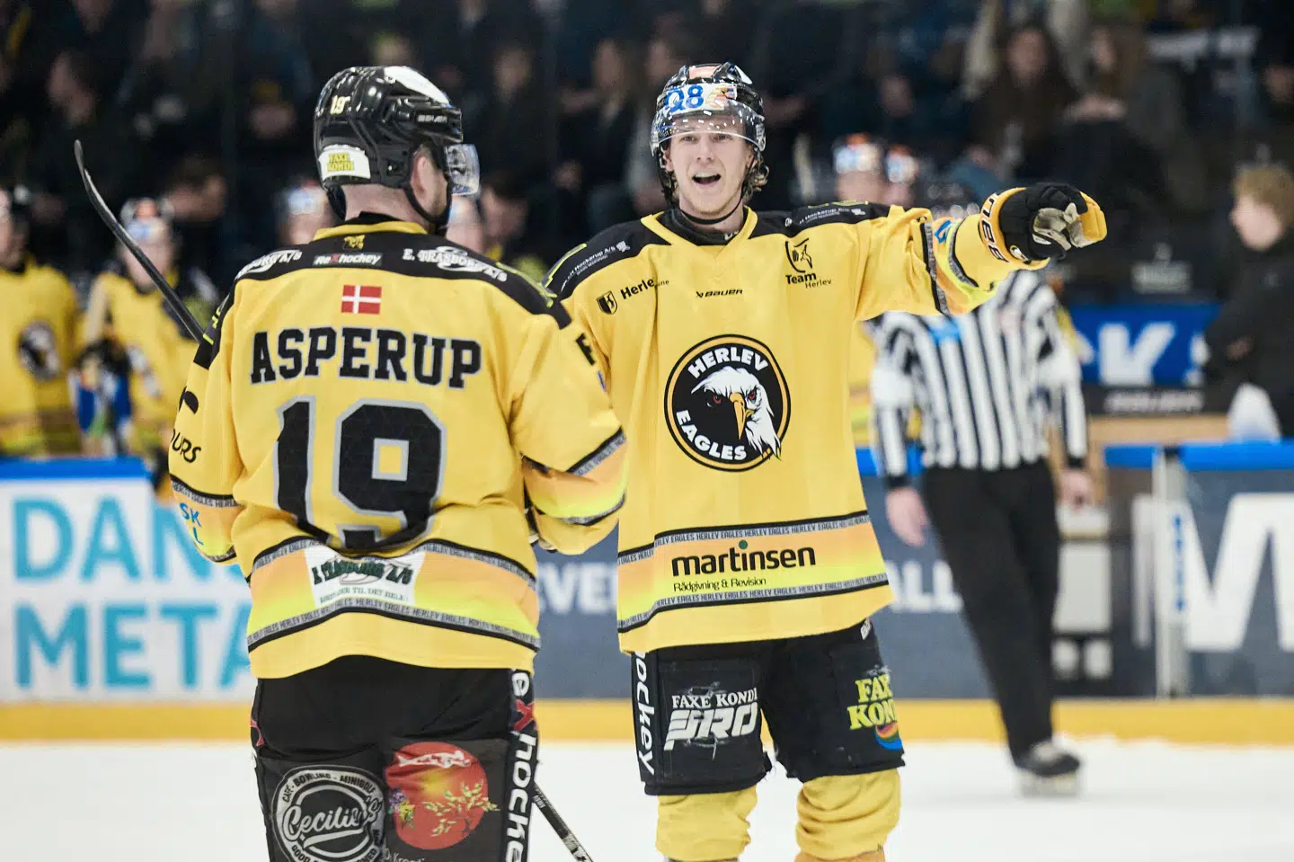 Matthias Asperup punkterede spændingen i opgøret mod Sønderjyske med sine to scoringer i tredje periode. (Arkivfoto).