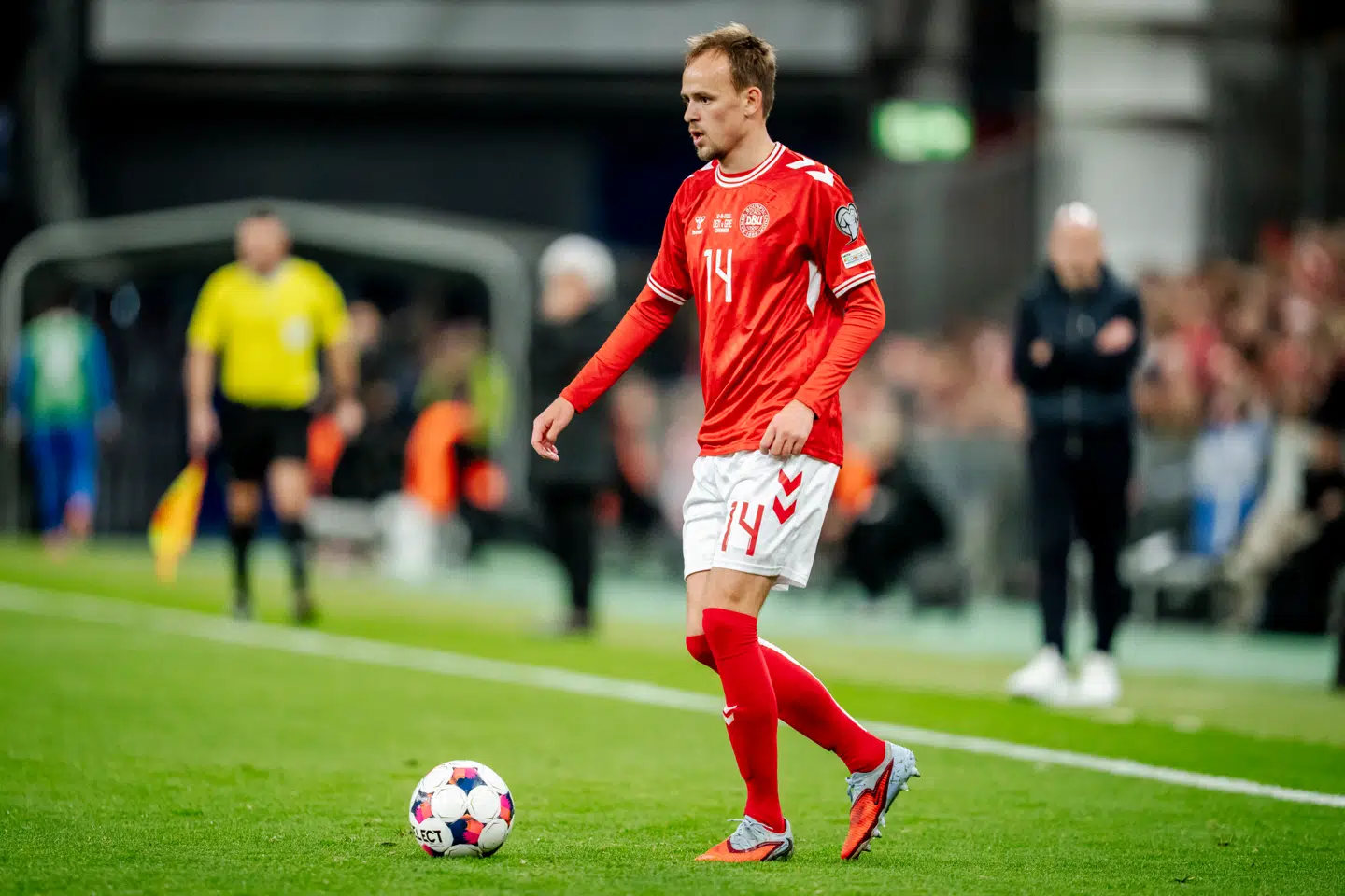 Kampen mod Belarus er den næstsidste i gruppespillet. Danmark slutter af mod Skotland den 18. november.