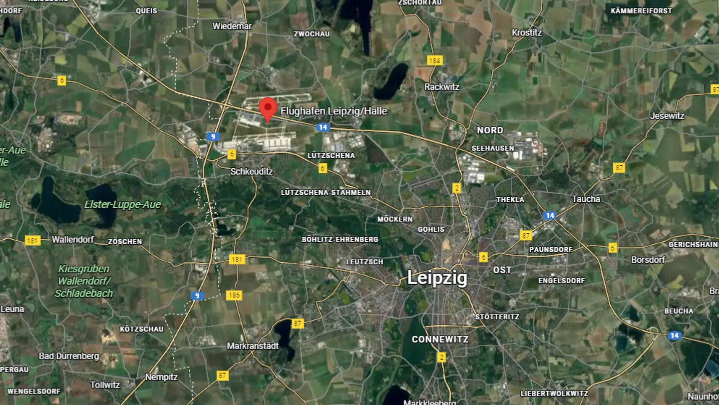 Lufthavnen i Leipzig blev fredag ramt af en mulig bombetrussel.