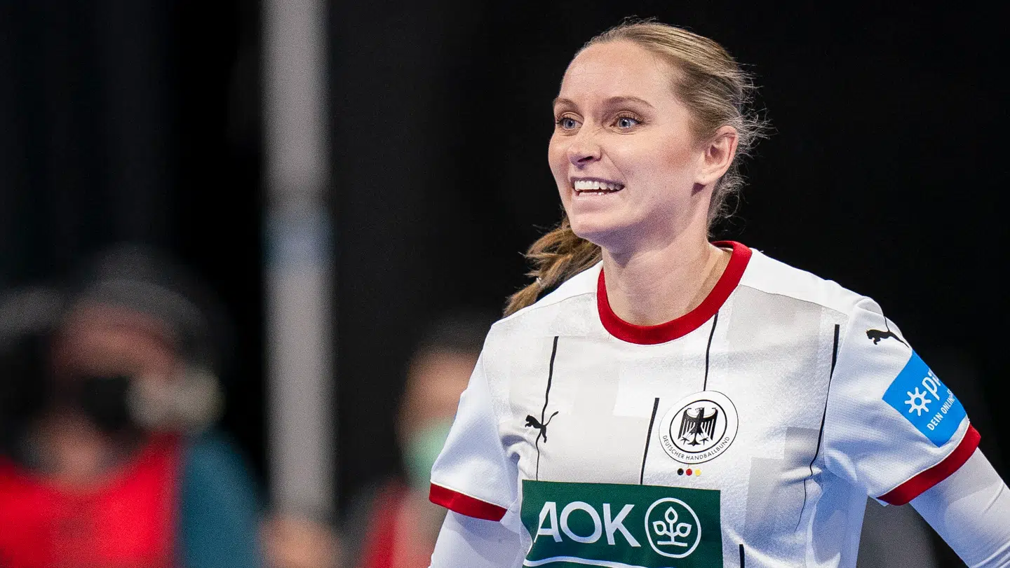 Silje Brøns Petersen i VM-kamp for Tyskland.