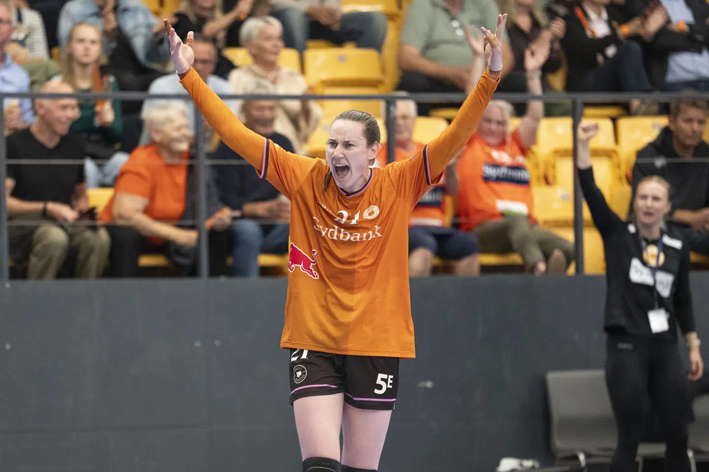 Ingvild Bakkerud og Odense Håndbold kan holde julepause på andenpladsen i sin Champions League-gruppe. (Arkivfoto).