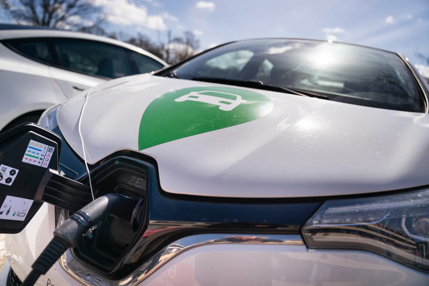 GreenMobility biler, i København mandag 11. april 2022.. (Foto: Liselotte Sabroe/Ritzau Scanpix)