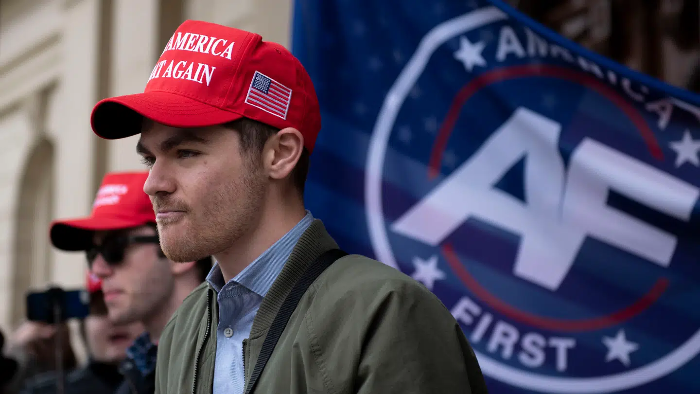 Nick Fuentes er Trump-støtte.