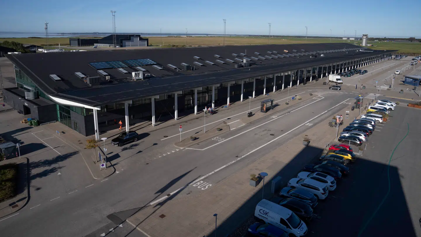 Arkivfoto af Aalborg Lufthavn.