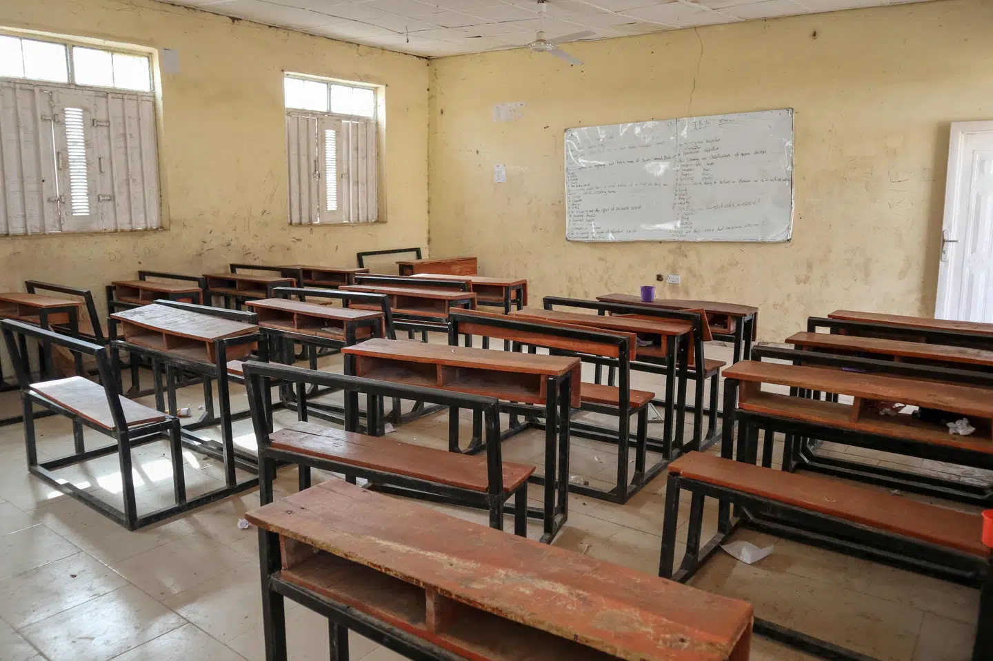Nigeria har igennem flere år været ramt af bortførelser. Den nok mest omtalte fandt sted i 2014 i Chibok, hvor 276 elever blev bortført. Her ses den genåbnede skole i 2024. (Arkivfoto).
