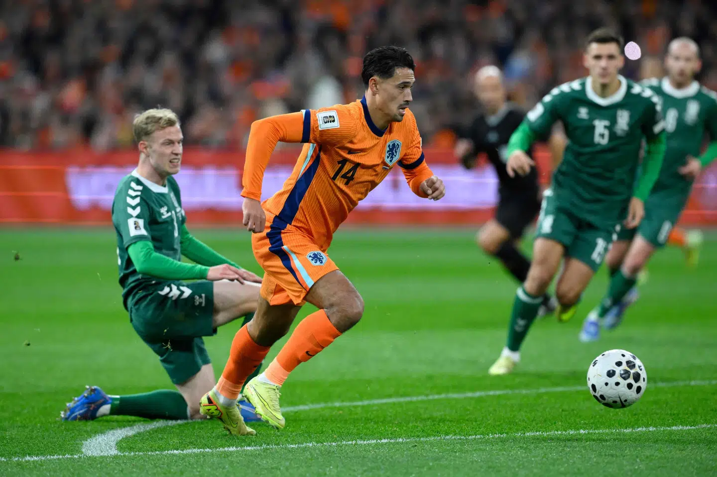 Tijani Reijnders sendte Holland på sejrskurs med 1-0-scoringen efter 16 minutter.