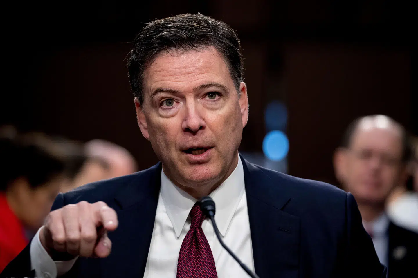 James Comey var direktør for FBI, da Donald Trump første gang tiltrådte som USA's præsident i begyndelsen af 2017. Han er sigtet for blandt andet at have givet falske forklaringer. (Arkivfoto).