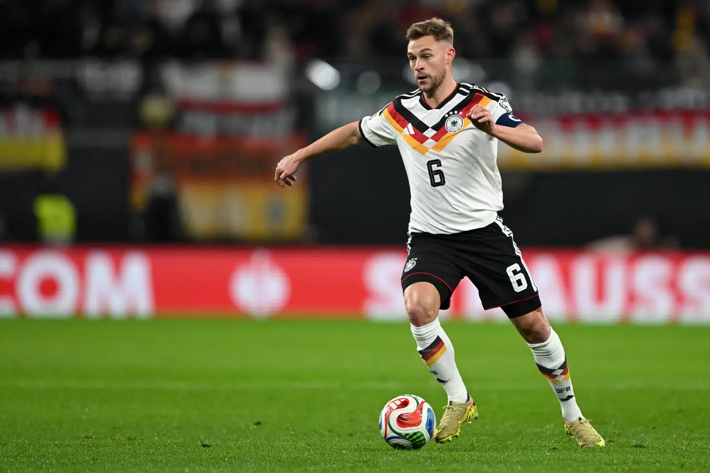 Joshua Kimmich og Tyskland vandt tirsdag aften med 6-0 over Slovakiet i Leipzig. Med sejren er tyskerne klar til næste års VM.