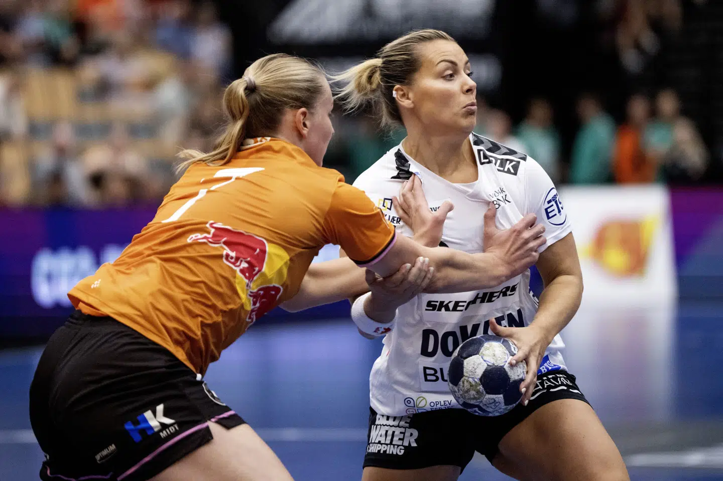 Team Esbjergs bagspiller Nora Mørk har forlænget sin aftale med to år. (Arkivfoto).