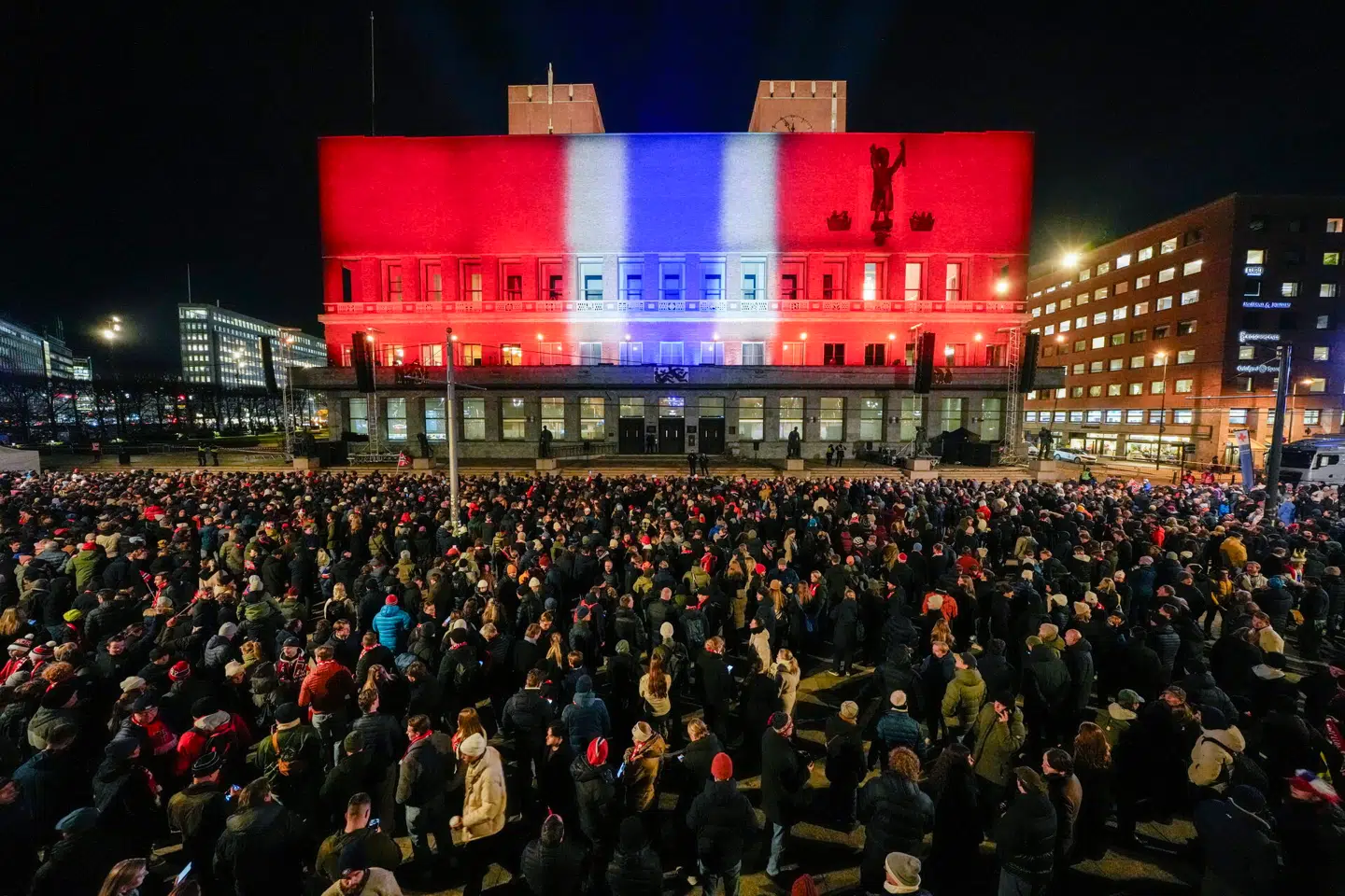 Norsk fejring i Oslo. Foto: Terje Pedersen, Scanpix