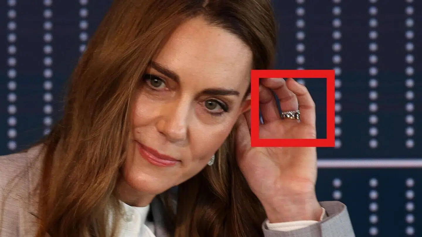 Fire særlige ringe prydede prinsesse Kates ringfinger.