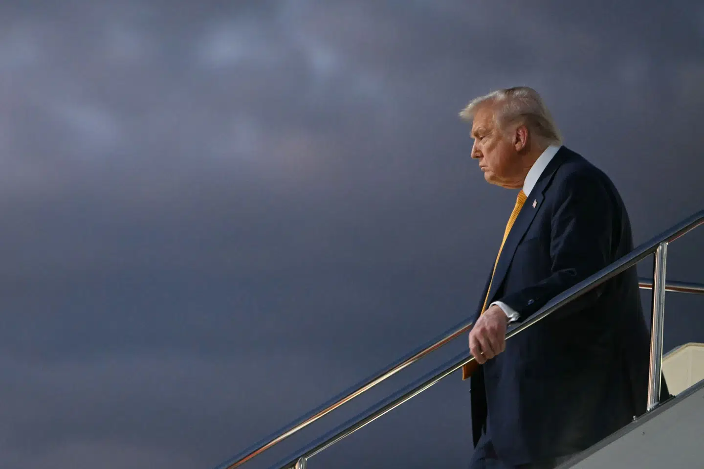 Opbakningen til USA's præsident, Donald Trump, er faldende, viser en ny måling. (Arkivfoto).