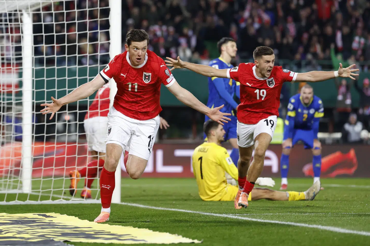 Michael Gregoritsch skabte jubel i Wien med sin udligning 13 minutter før tid.