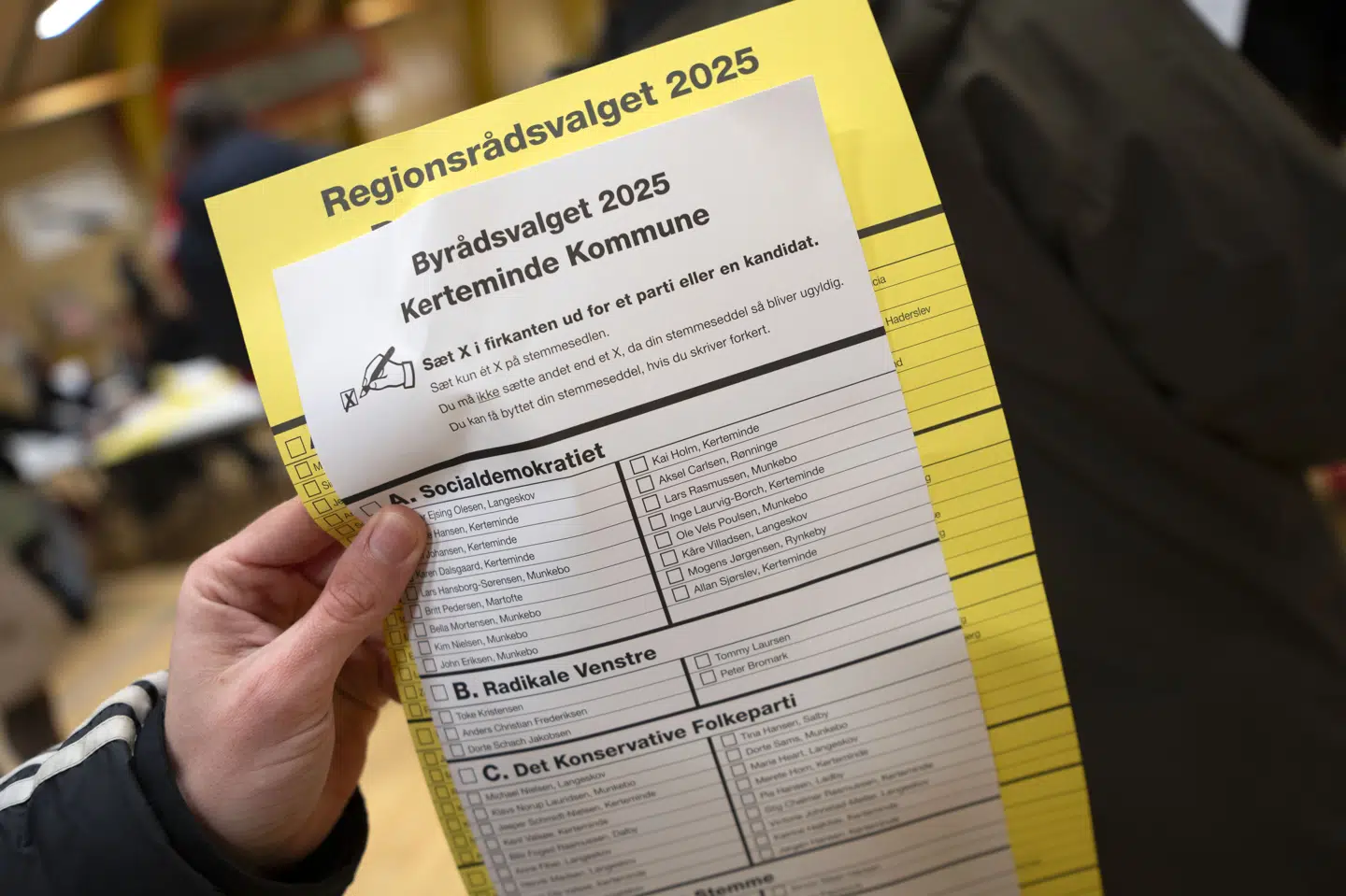 Da der tidligere tirsdag blev sat krydser i Kerteminde, her i Kerteminde Idrætscenter, var der færre end ved forrige kommunalvalg, der satte kryds ved Socialdemokratiet. Partiet står til 20,3 procent af stemmerne, hvilket er en tilbagegang på 11,9 procentpoint.