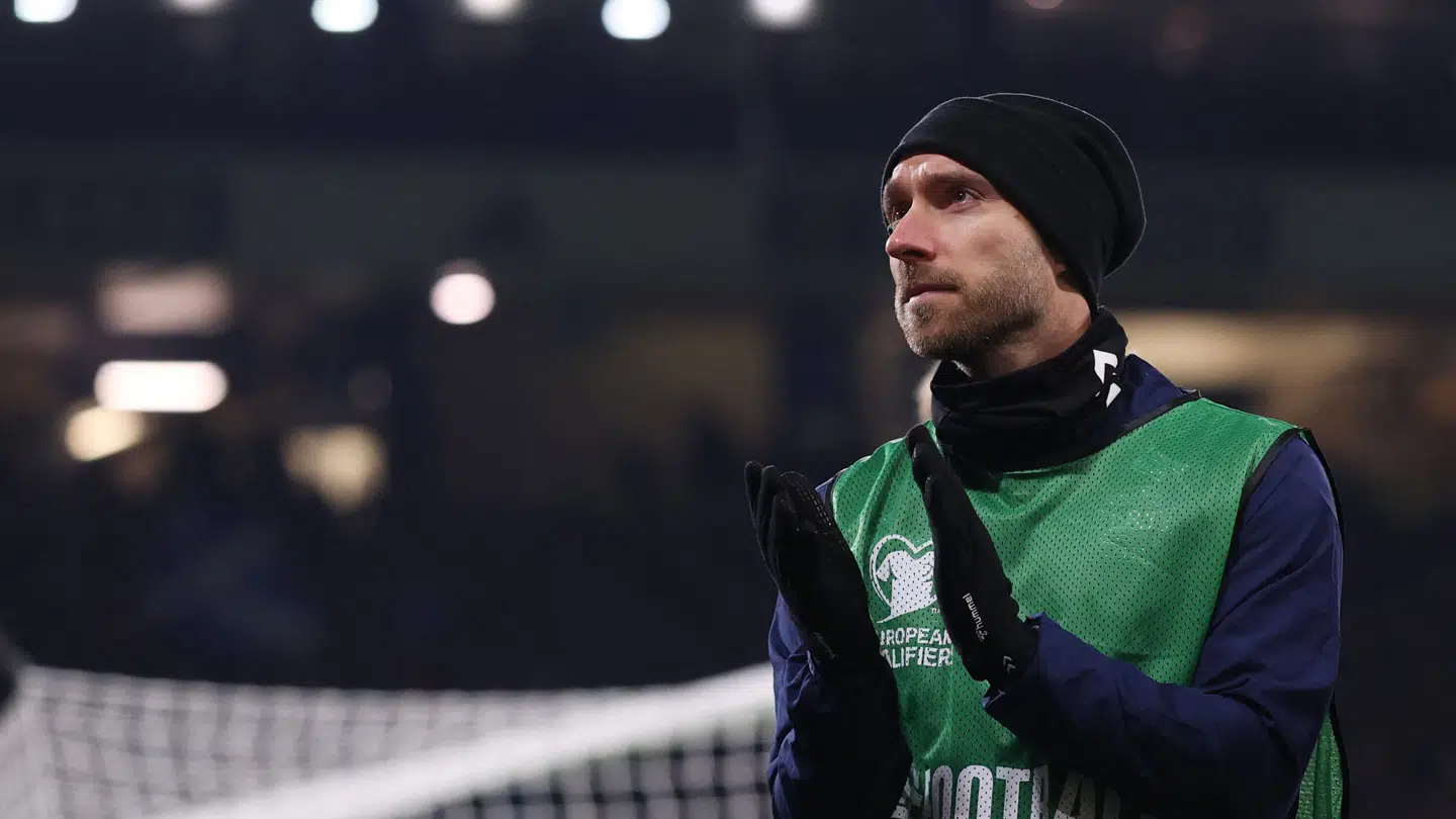 Christian Eriksen måtte se kampen fra bænken.