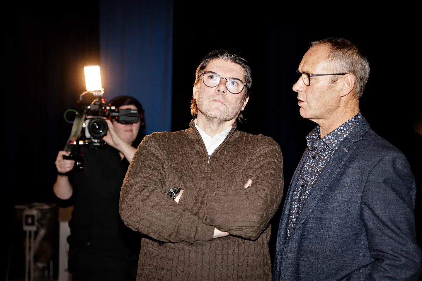 Mads Fuglede, der har sikret Danmarksdemokraternes første borgmesterpost, ses her i Ringkøbing under valget.