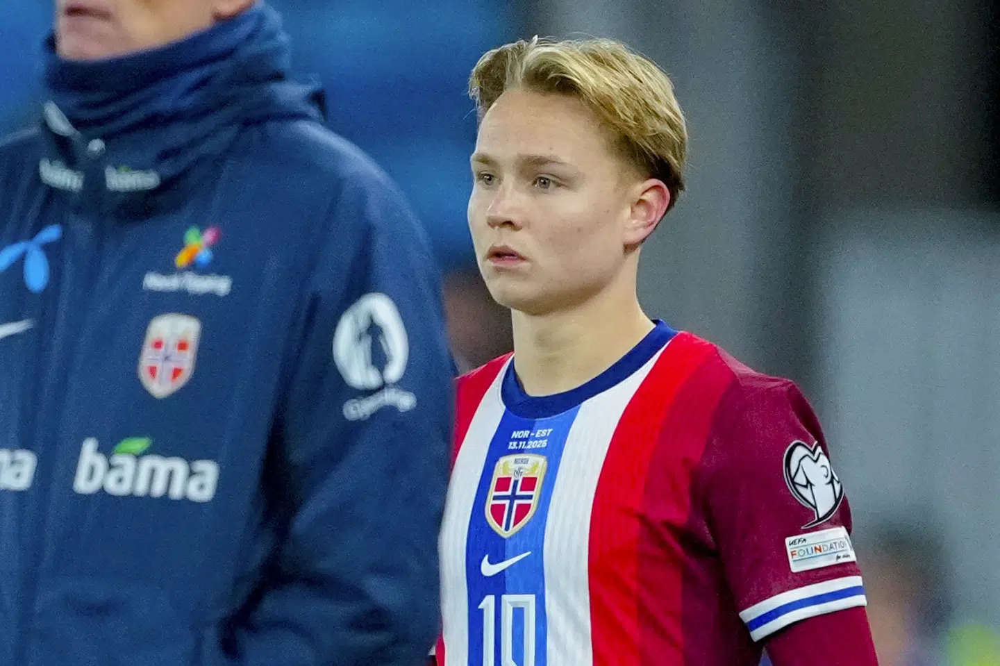 Den 21-årige fodboldspiller Andreas Schjelderup spillede sin ottende norske landskamp 13. november mod Estland. Seks dage senere blev han onsdag dømt i Københavns Byret for deling af seksuelt materiale, der indeholdt personer under 18 år. (Arkivfoto).