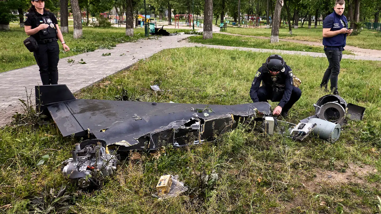 Shahed droner bliver af Rusland ofte brugt som 'selvmordsdroner'. Nu skal et nyt system beskytte ukrainsk infrastruktur.
