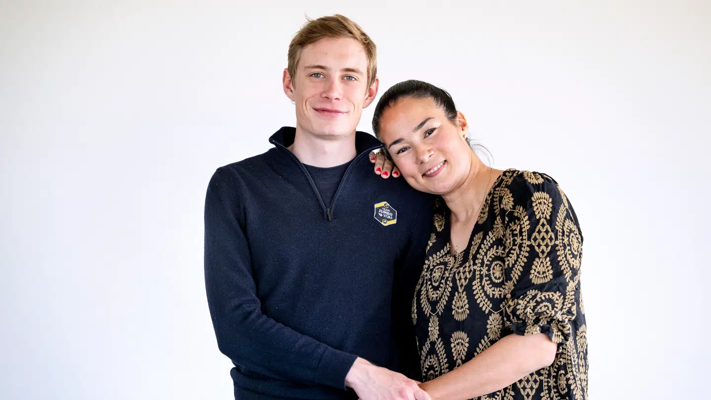 Jonas Vingegaard har to børn med Trine Marie Vingegaard Hansen.