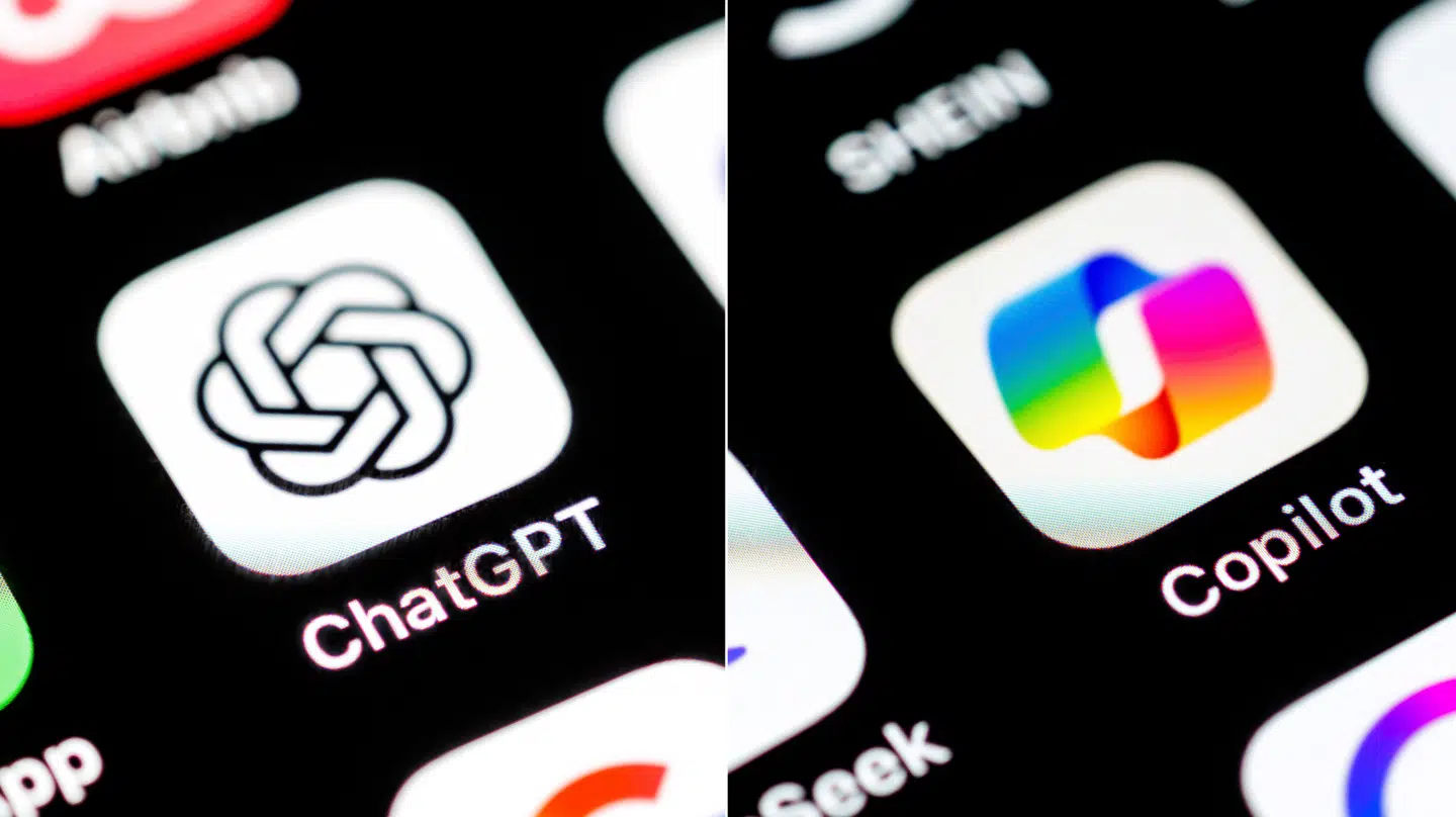 Eksempelvis ChatGPT og Copilot er med i undersøgelsen.