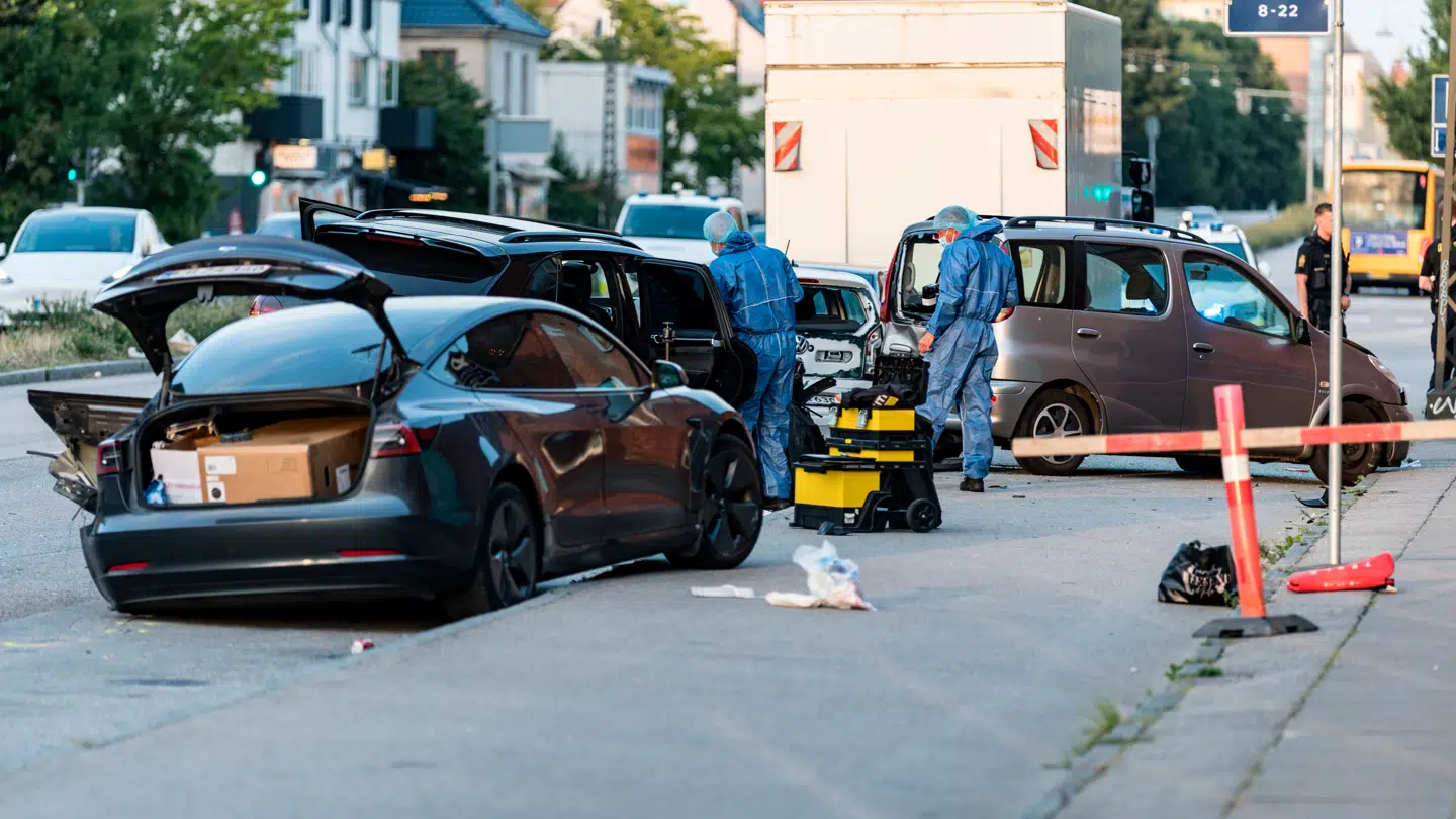 Sådan så det ud på ulykkesstedet efterfølgende.