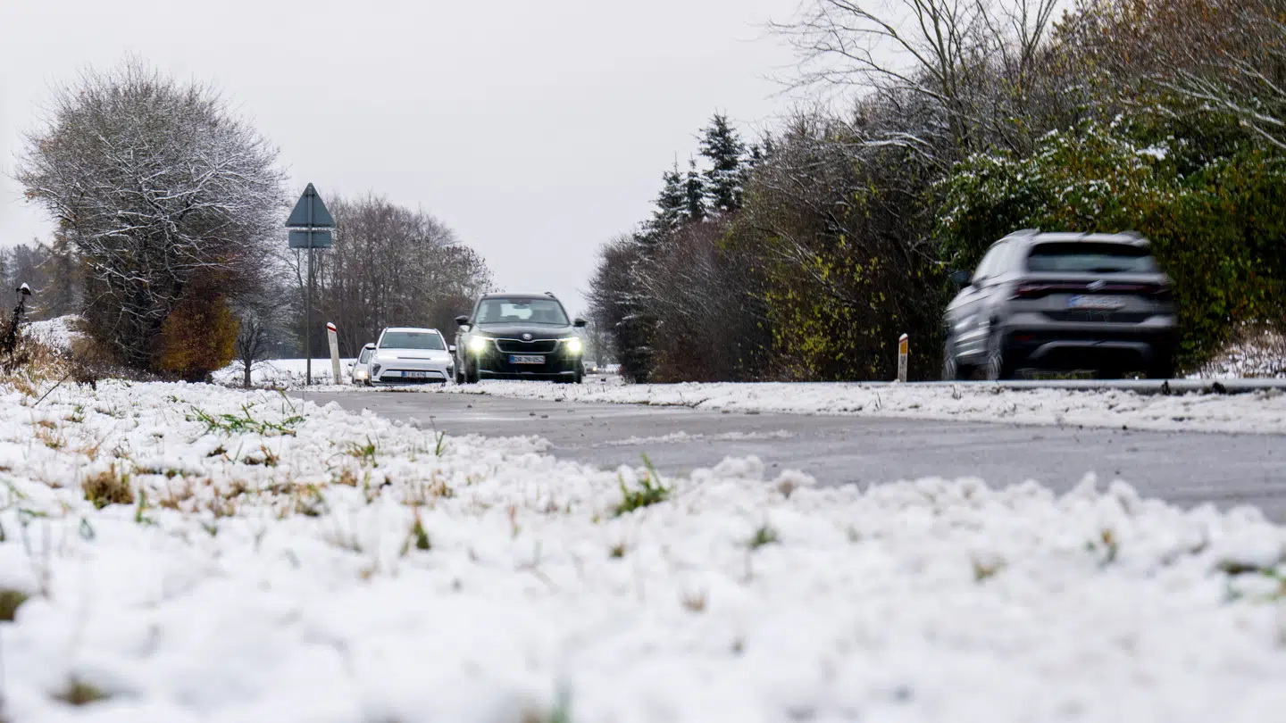 Torsdag blev Danmark ramt af sne flere steder i landet. Herunder ved Næstved.
