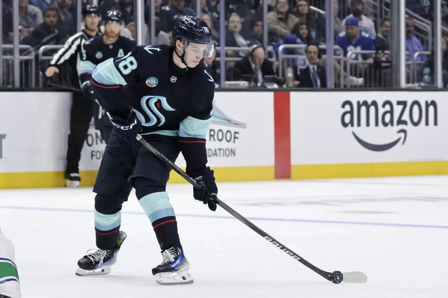 Oscar Fisker Mølgaard er den 17. danske ishockeyspiller, der prøver kræfter med NHL. (Arkivfoto).