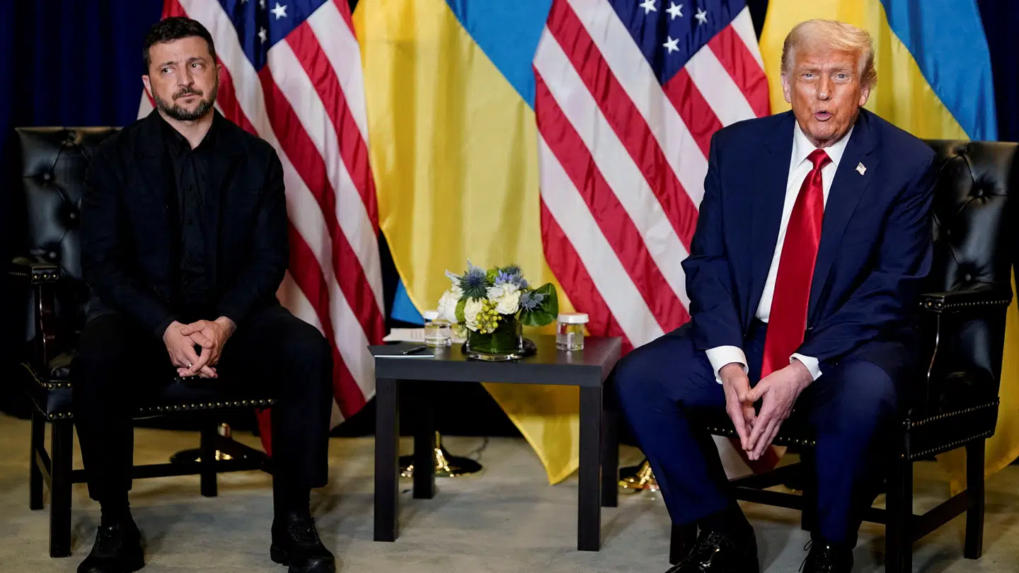 Volodymyr Zelenskiy og Donald Trump.