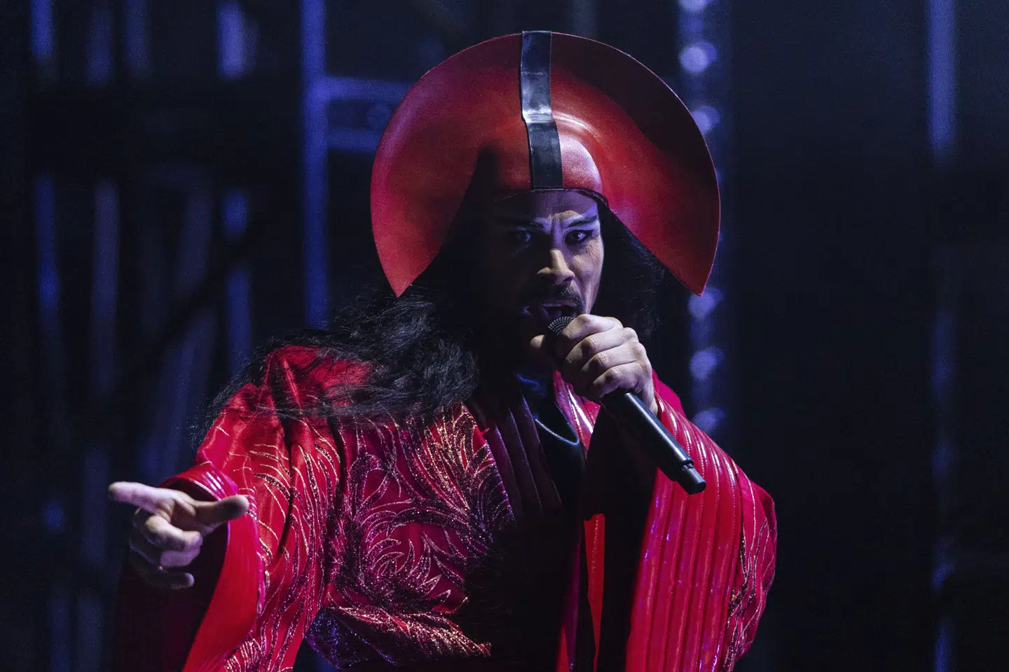 Australske Empire of the Sun har været et stort publikumsønske, lyder det fra festivalen Northside, der har popduoen på plakaten til næste sommer. (Arkivfoto).