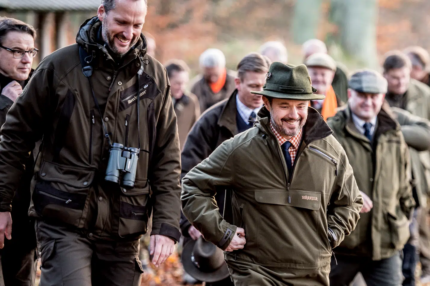 Kronprins Frederik før kongejagten i Gribskov, Nordsjælland. Billedet er fra 2017, for de senere år har pressen været forment adgang til kongejagterne.