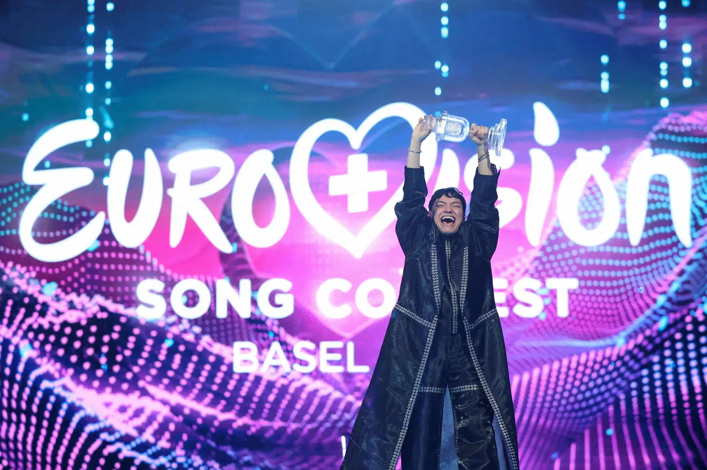 Østrigske JJ kunne i foråret løfte Eurovision-trofæet over hovedet, da sangeren vandt finalen, der blev afholdt i Schweiz, med sangen "Wasted Love". (Arkivfoto).