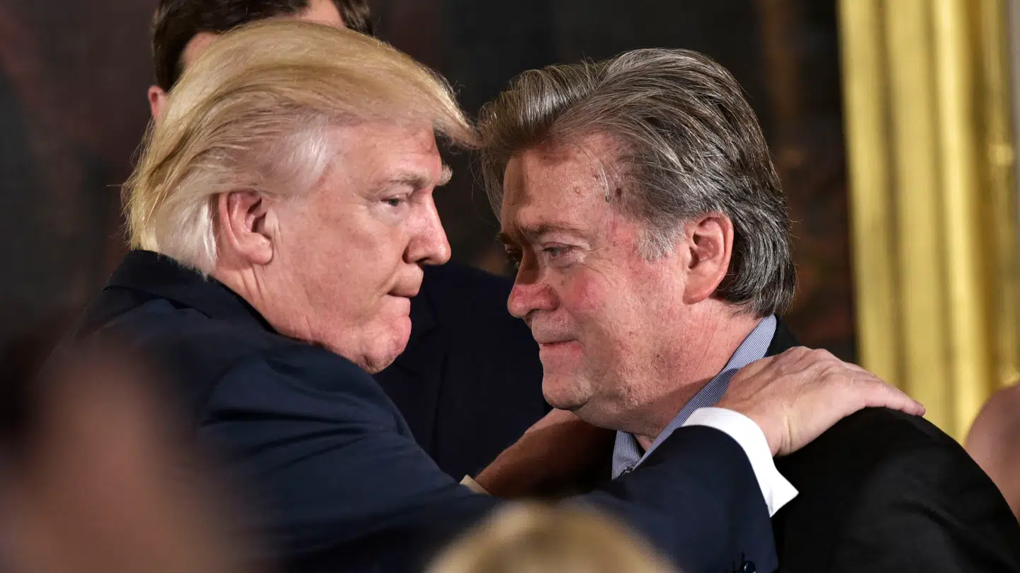 Steve Bannon var en af hovedarkitekterne bag Trumps sejr ved præsidentvalget i 2016.