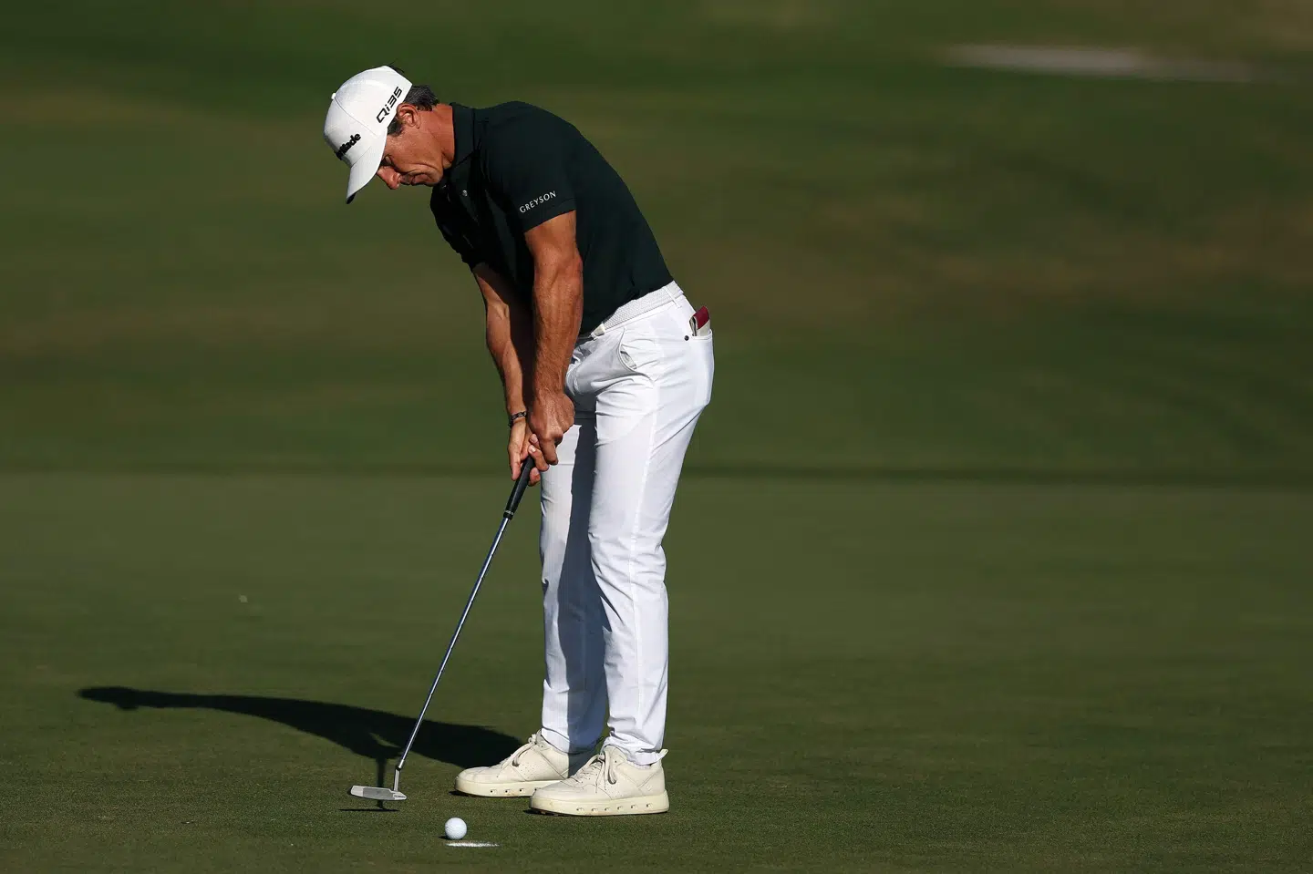 Thorbjørn Olesen slap med skrækken, da konkurrenterne skulle forsøge at overhale ham i årets sidste PGA-turnering. (Arkivfoto).