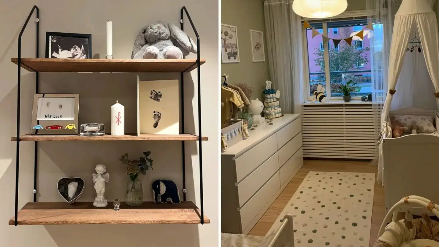 På en hylde i lejligheden har Emilia og Anton stillet de minder, de har tilbage efter sønnen.