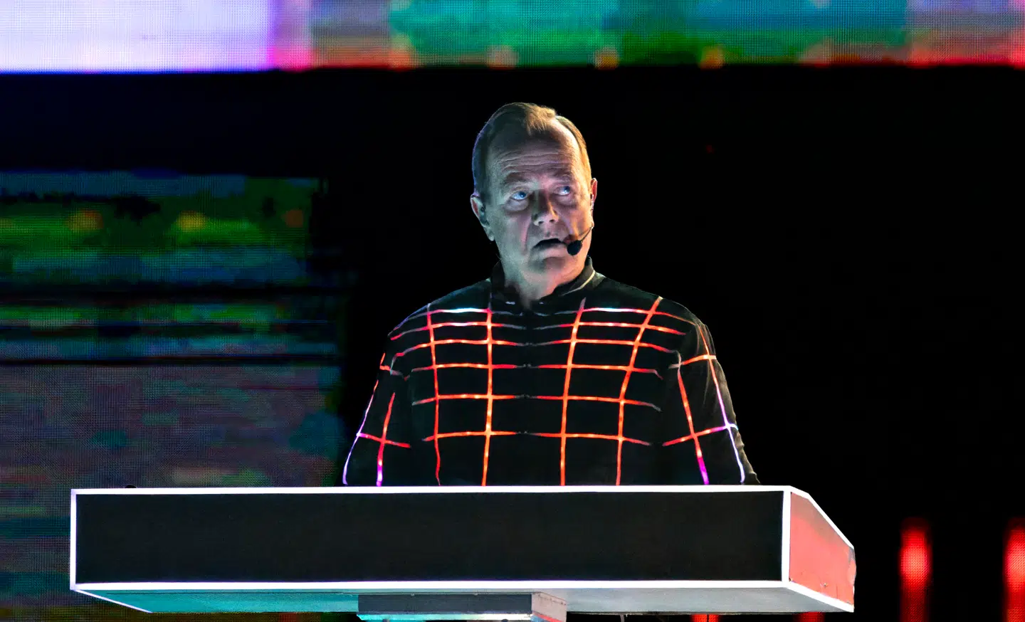 Ralf Hütter i KB-Hallen. Kraftwerk blev dannet af ham og Florian Schneider i 1970. Sidstnævnte afgik ved døden efter kort tids sygdom i 2020.