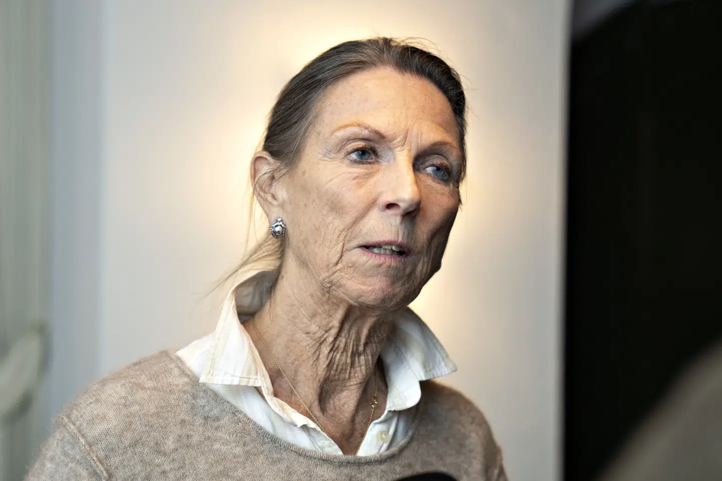 Vibeke Gamst (K) sikrede, at borgmester Lasse Frimand Jensen (S) fortsætter i Aalborg Kommune, men ekskluderes af sit eget parti. Her ses hun på Aalborg Rådhus den 23. november. (Arkivfoto).