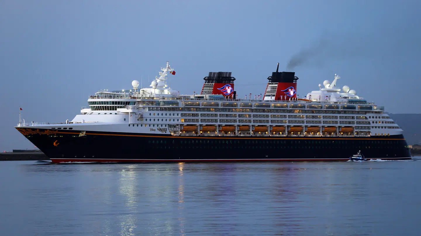 Arkivfoto af krydstogtskibet 'Disney Wonder'.