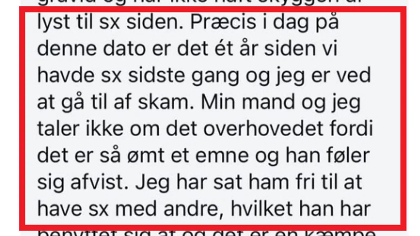 Mange kvinder har skrevet til Line Jensen om at have mistet lysten til sex.