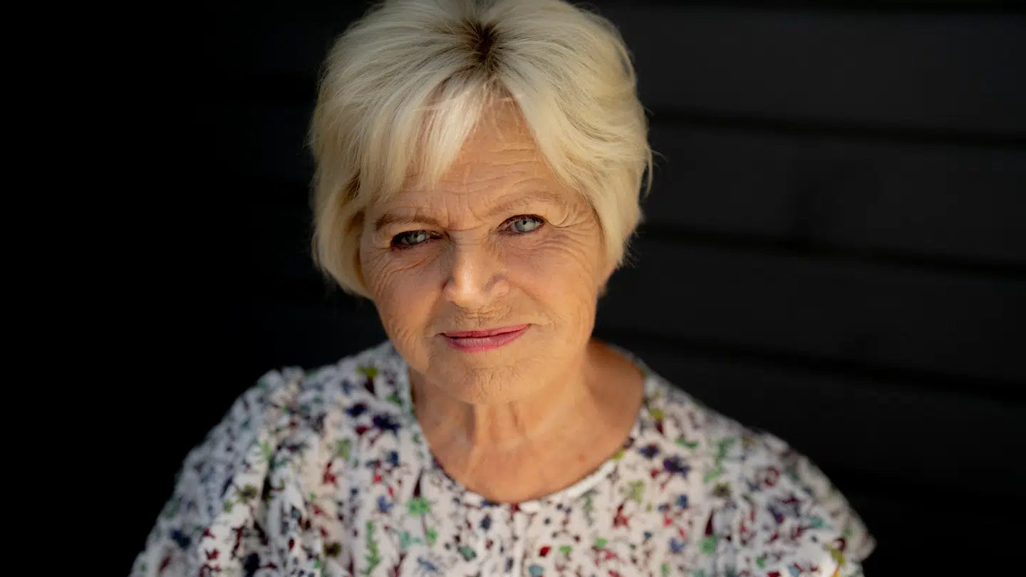 Hilda Heick tog mandag aften i byen uden sin mand.