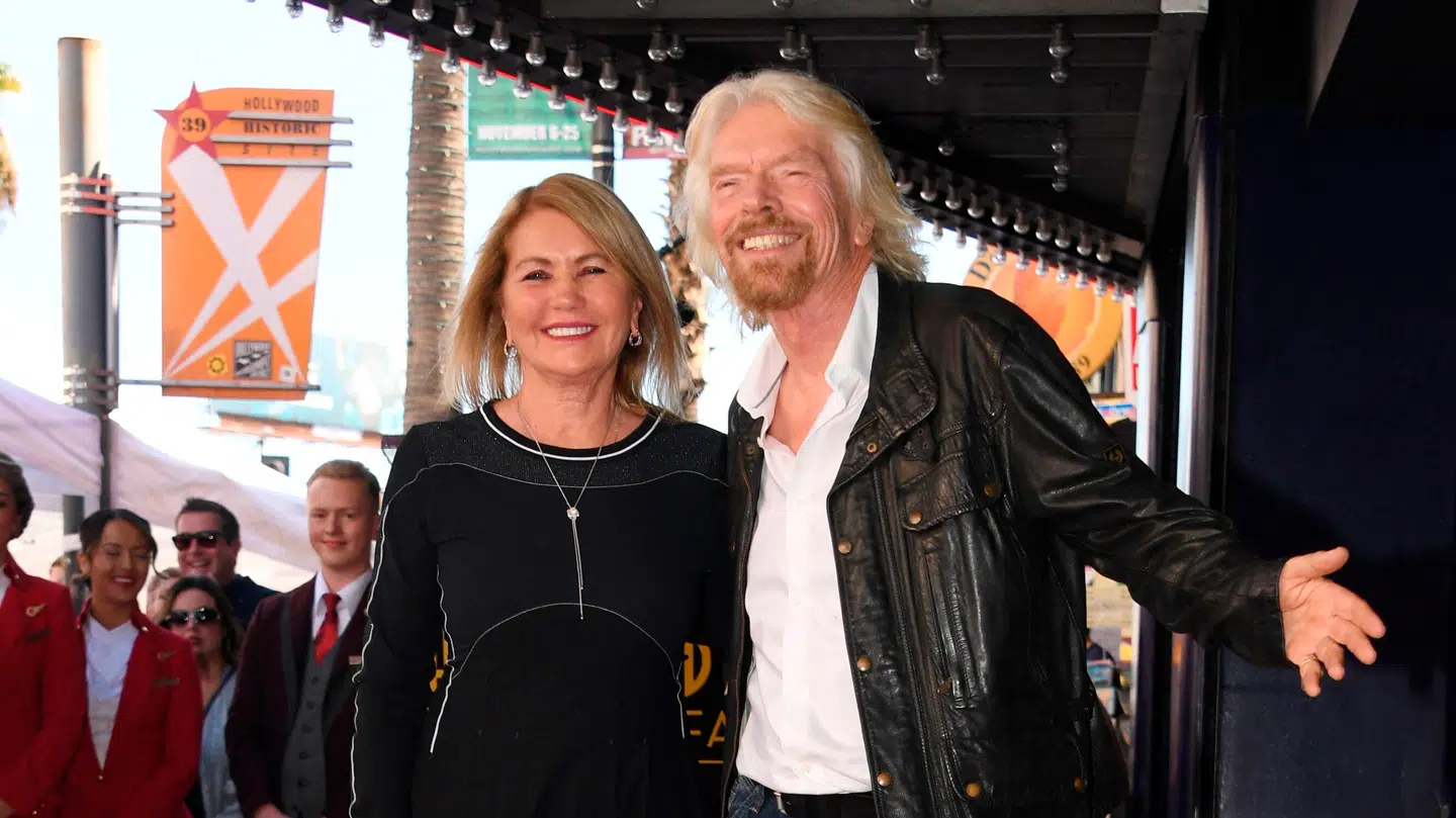 Richard Branson og hans kone, Joan Templeman, fik sammen tre børn.