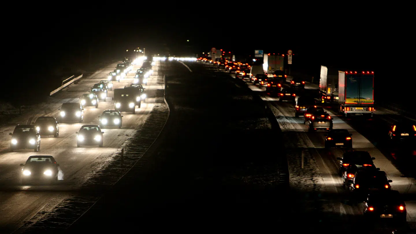Arkivfoto fra Køge Bugt Motorvejen.