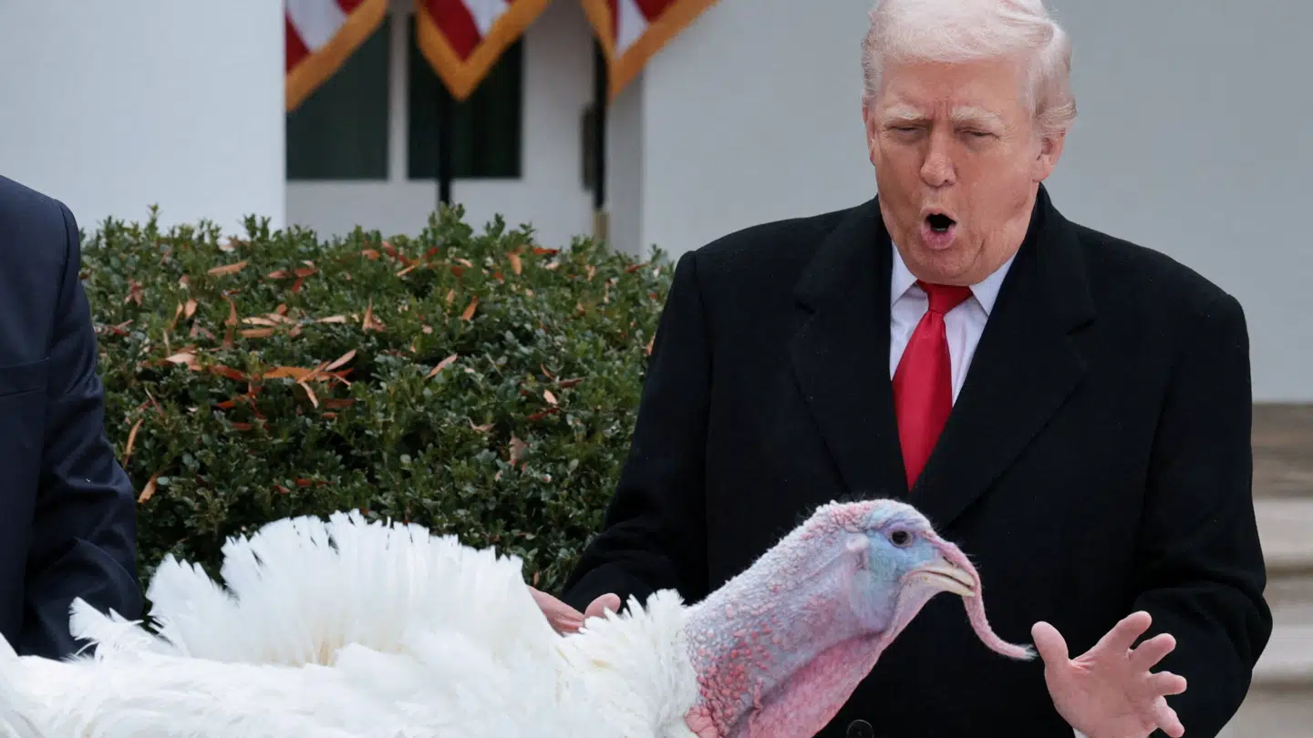 Donald Trump holdt den årlige kalkunbenådning forud for thanksgiving, der finder sted torsdag.