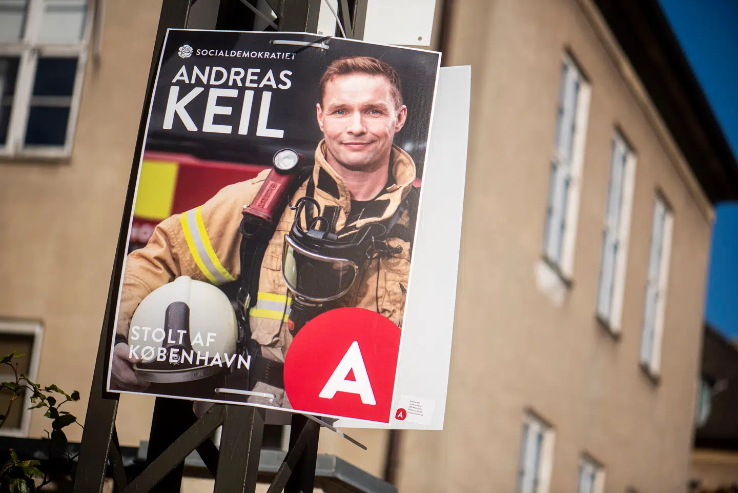 Andreas Keil i sin brandmandsuniform. Arkivfoto fra 2021: Kristian Djurhuus, Scanpix