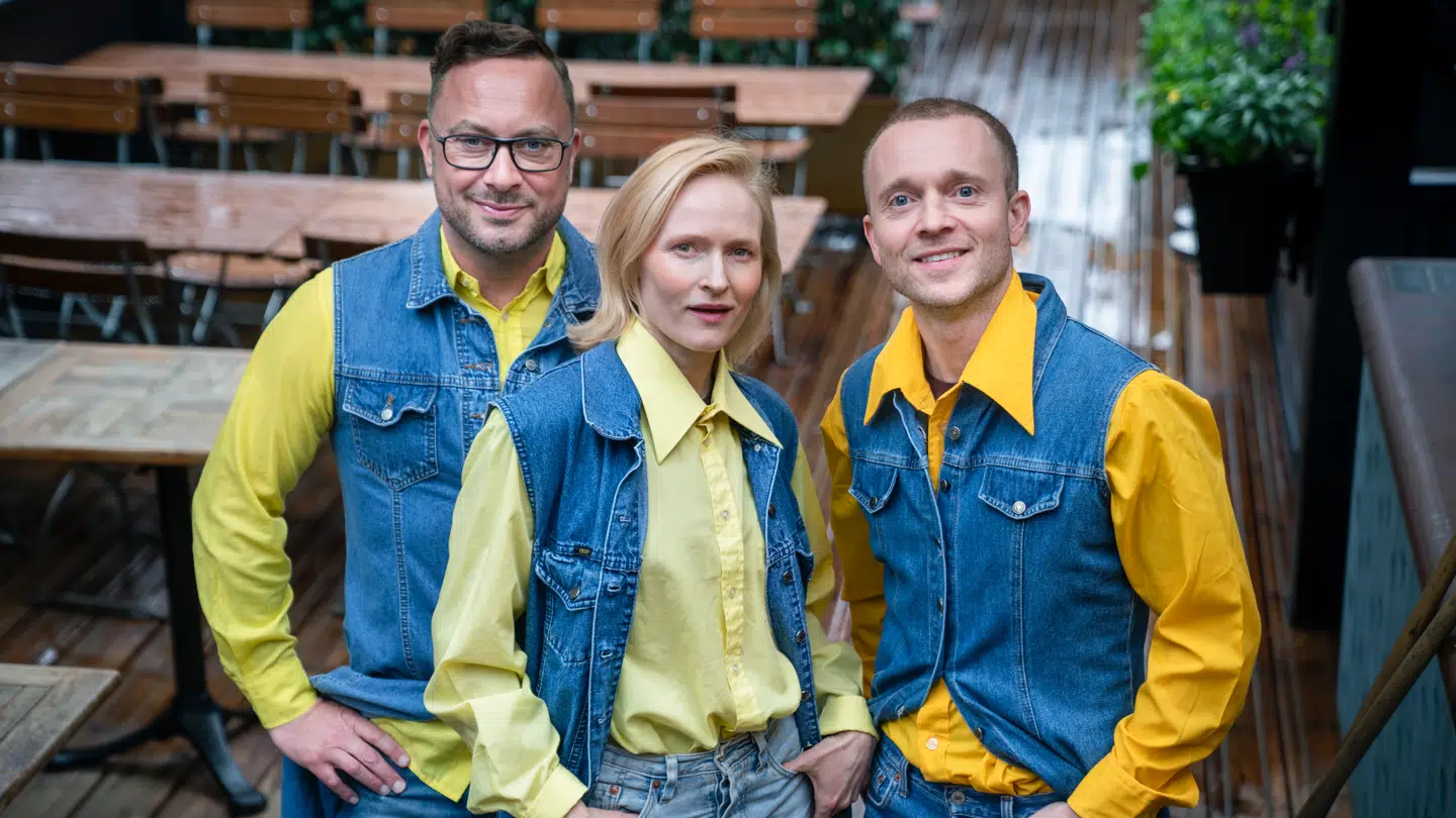 Satiregruppen Platt-form består af Laus Høybye, Mille Lehfeldt og Jakob Fauerby.