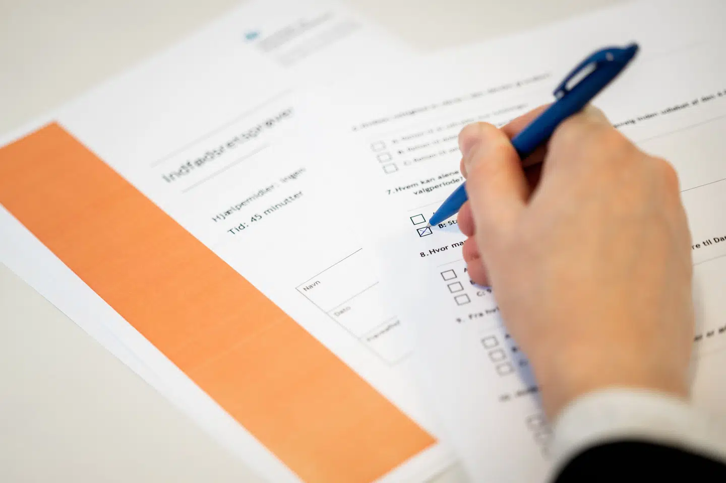 Indfødsretsprøven blev indført i 2005. Onsdag har 6467 personer været tilmeldt prøven. Billedet er fra 9. februar 2023. (Arkivfoto).