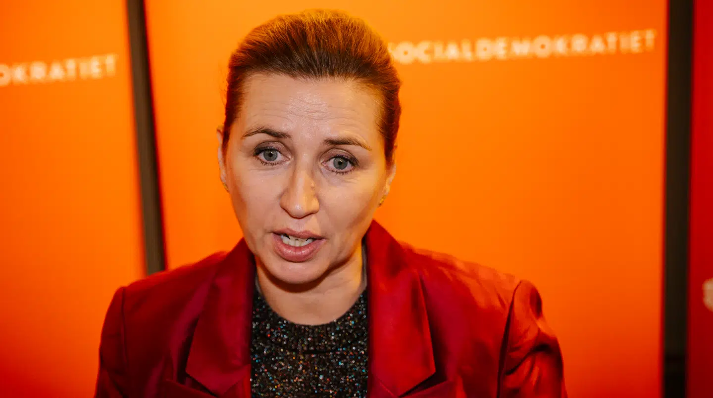 Mette Frederiksen ses her på valgaftenen, hvor Socialdemokratiet gik tilbage i 78 af 87 kommuner og mistede 18 borgmesterposter.