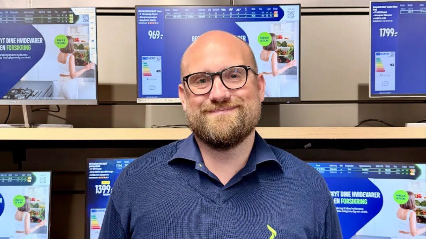 Sebastian Witt er varehuschef i Elgiganten Høje Taastrup.