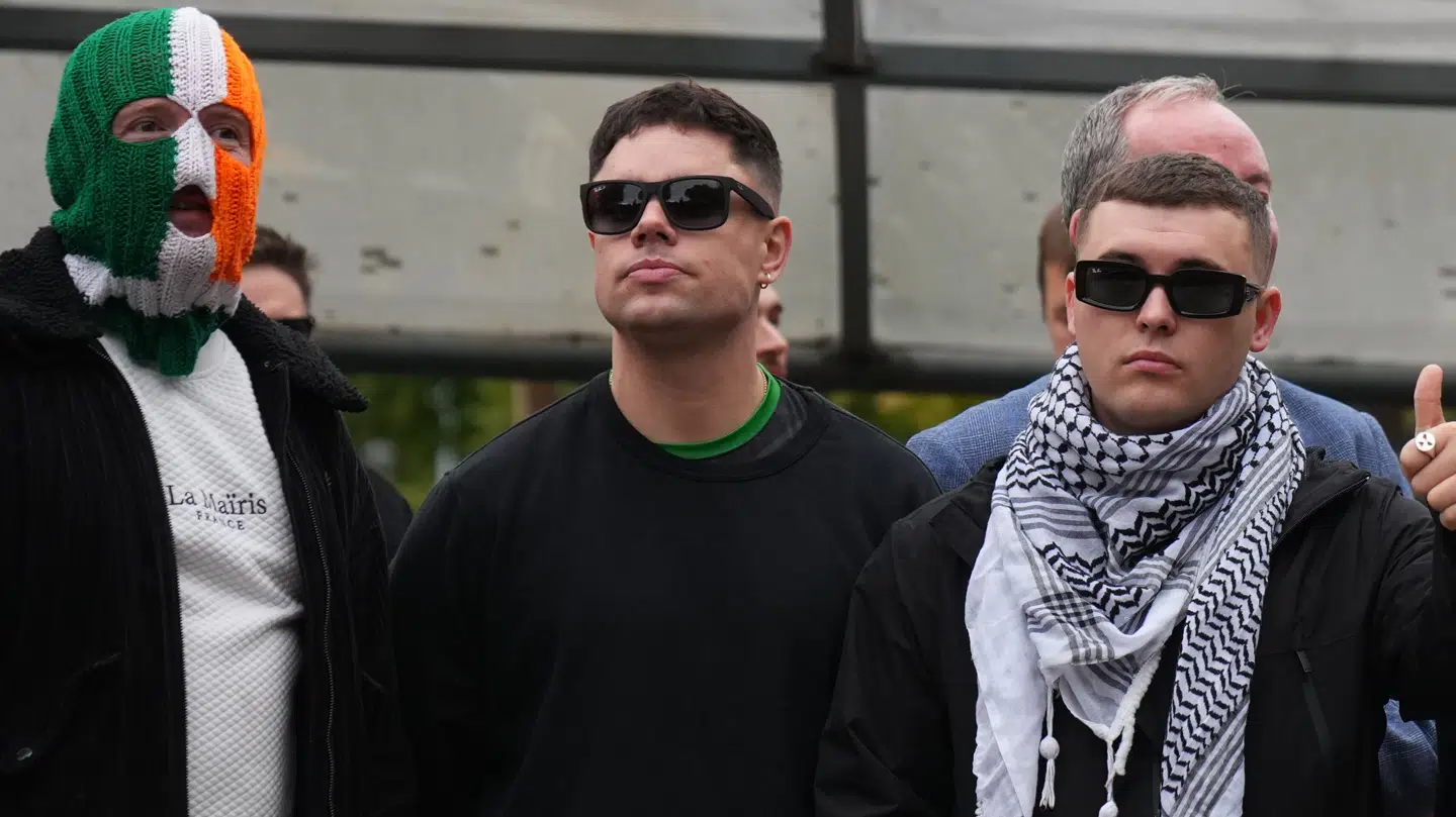 Liam Óg Ó hAnnaidh også kendt som Mo Chara i retten om terrorbilligelse.